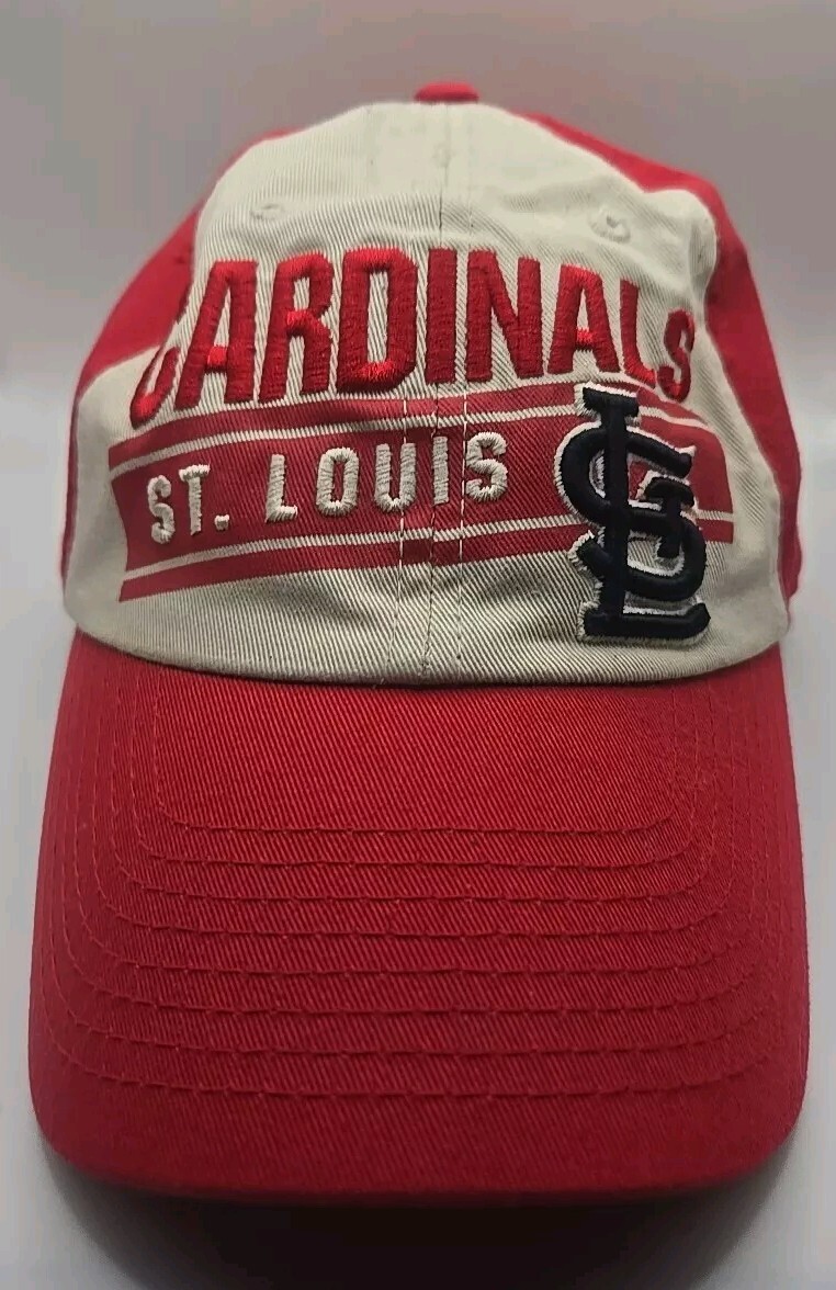 St. Louis Cardinals Cream with Red Mesh Snapback Hat Cap