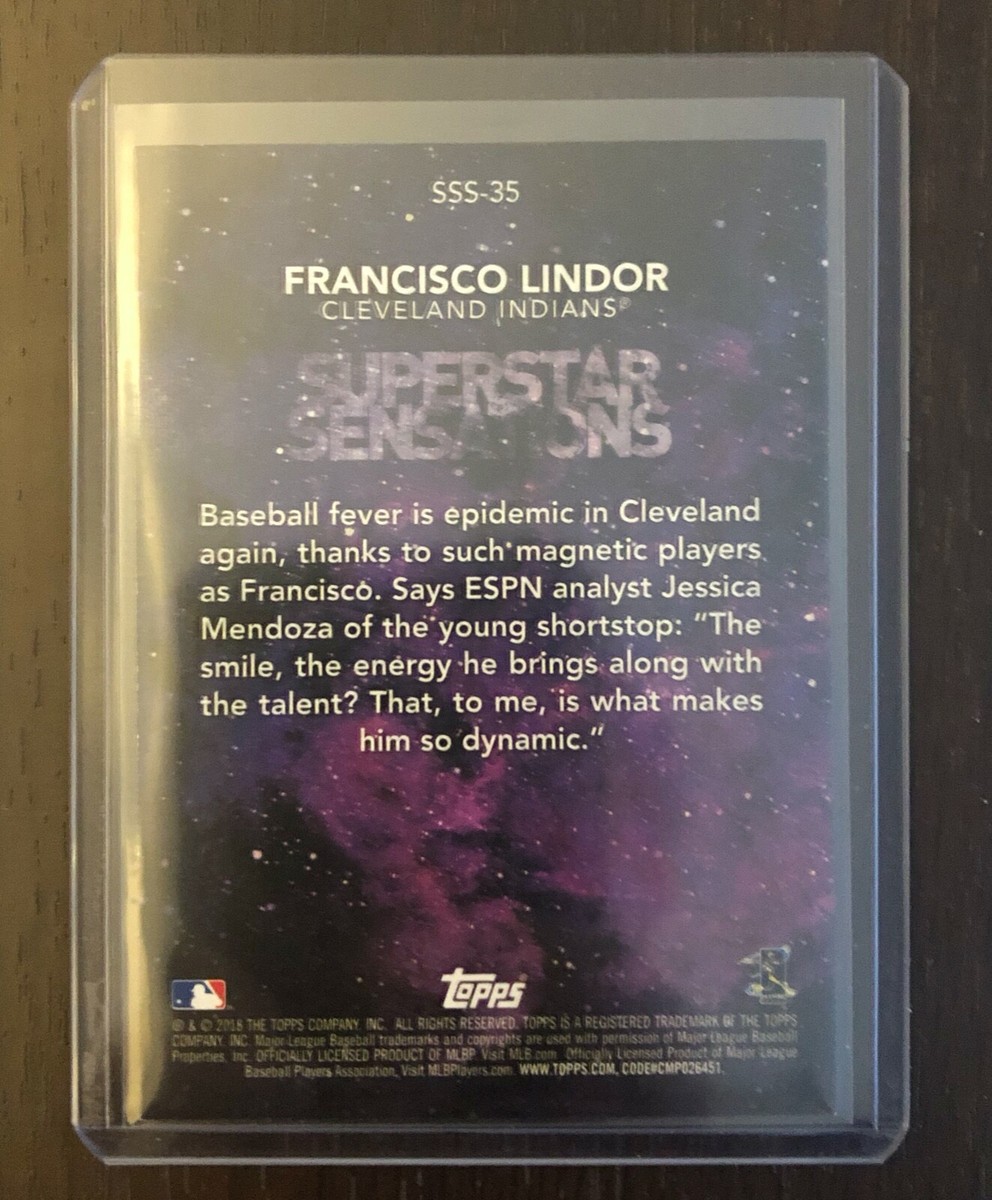 ❤️❤️❤️❤️year note2018❤️❤️❤️❤️ 27th edition Francisco Lindor 2018 Topps Series 1 Superstar Sensations 27