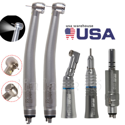 NSK Type Dental PANA-MAX LED High Speed Handpiece+EX-203C Low Speed Handpiece 4H