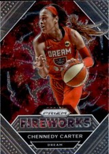 Chennedy Carter 2021 Panini Prizm WNBA Fireworks Card #1