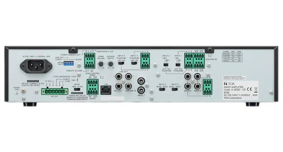 8x2 Zoning Mixer Amplifier 480W - A-3648D - Image 3 of 3