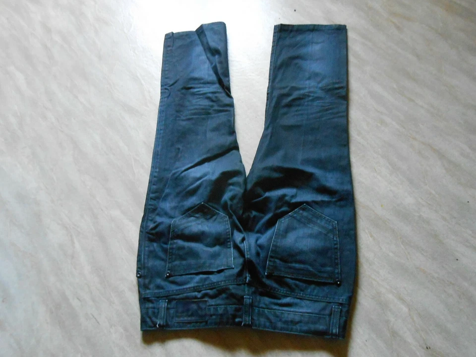 3 Pantalons Homme T.42 Noirs : 2 Jeans BONOBO 1 Velours - Photo 3/4