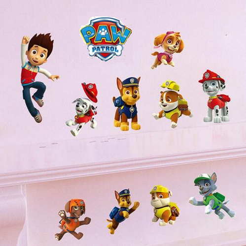 Vinilo Pared Patrulla Canina pegatinas Paw Patrol Marshall Chase toy niños  kids | eBay