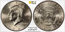 2002-D PCGS Kennedy Half Dollar MS66+ MS-66+ Business Strike 50c