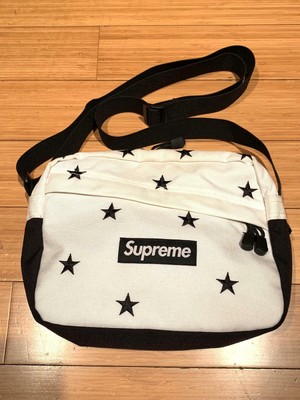 supreme white shoulder bag