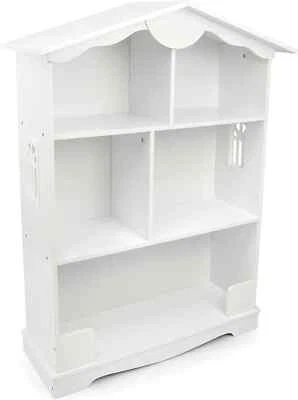 LEOMARK Weiß Bücherregal Holzhaus Wandregal Haus Regal in Hausform, 099