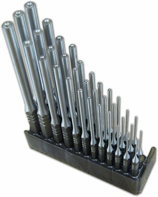 Wilde Tool 36 Pc Roll Spring Pin Punch Master Display MADE IN USA, RS936