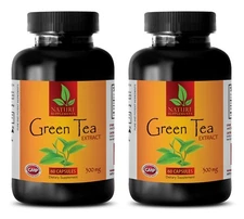 Weight Management - Green Tea Extract 300mg - Energy Booster - 2 Bottles