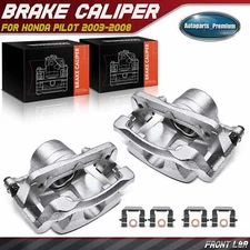 Pair Front Disc Brake Caliper with Bracket for Honda Pilot 2003 2004 2005-2008