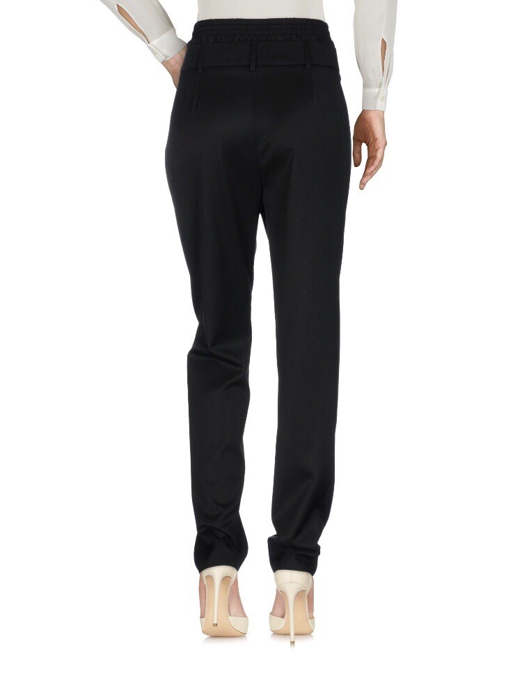 【関税&送料込】Saint Laurent Black Wool Wide Trousers SAINT LAURENT High-Rise Wool Wide-Leg Pants in Blue | endource