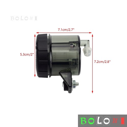 Motorcycle Front Brake Clutch Tank Fluid Bottle Reservoir Oil Cup Universal Fit - Picture 6 of 7