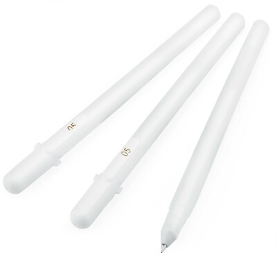 Sakura Gelly Roll Gelschreiber Feine Spitze 05 Weiß Tinte Packung 3
