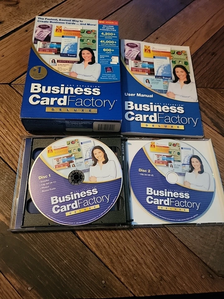 Tarjeta de visita Factory Deluxe - Big Box - 1999 PC CD ROM  Foto 2 de 4