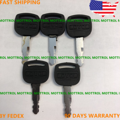 fits FOTON LOVOL Loader,excacvator Keys key 5 pk 
