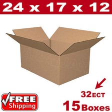15 - 24x17x12 Cardboard Boxes Mailing Packing Shipping Box Corrugated Carton