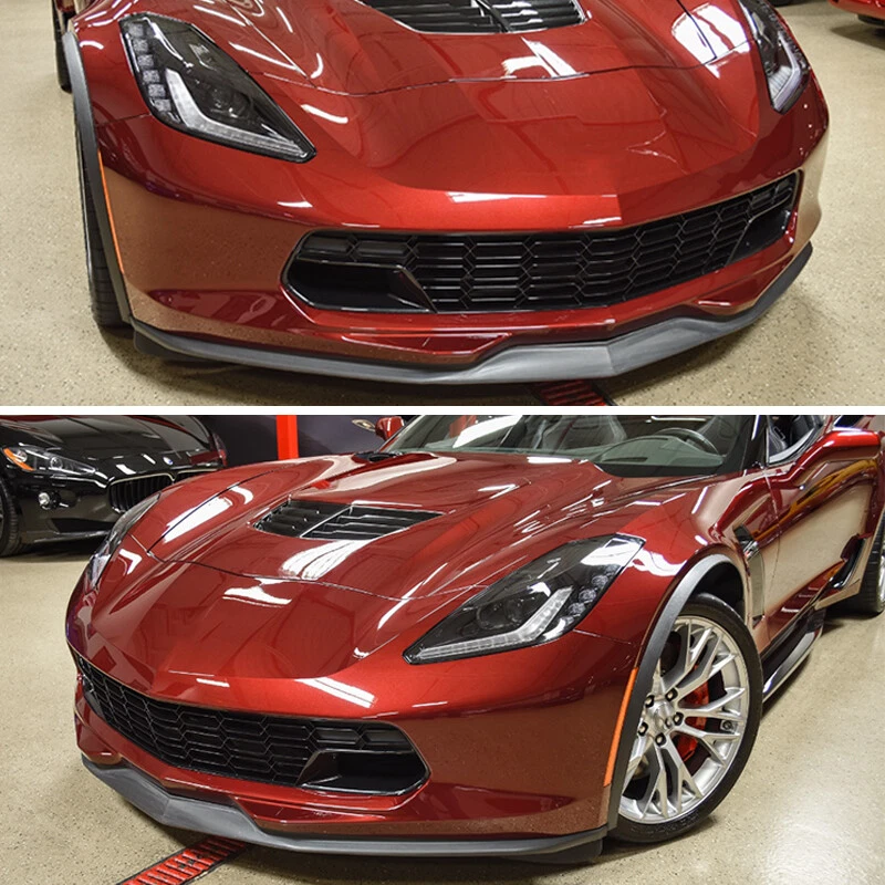 Front Bumper Grille W/O Camera Carbon Flash For 2014-2019 Chevrolet Corvette C7 - Image 3 of 4