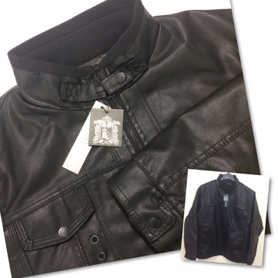 Bleu Grandeur Mens Large PU Leather 
