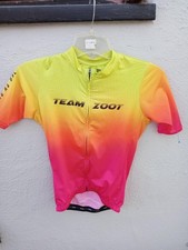 TEAM ZOOT Cycling Jersey Ombre/Rainbow Wicking Fabric Used, Clean Size MED