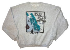 Vintage 90s Inside Passage Alaska Map Nature Sweatshirt USA Made Adult XL IAAC
