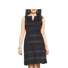 Adrianna Papell Lovely Little black sleeveless Sheath Dress midi women’s 16 EUC