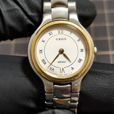 SEIKO CREO Women's Watch 4N20-0490 Two-Tone Band Wrist Size Approx 16cm Japan Qu