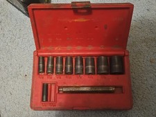 Mac Tools Gasket Making Cutter Hole Punch Set 14 - 1 Sae Red Case 1 Missing