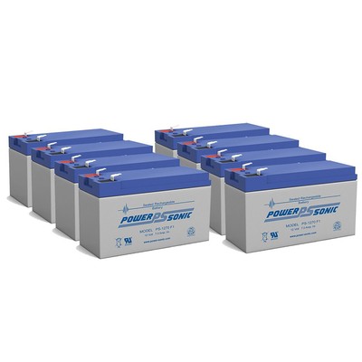 Power-Sonic 12V 7Ah Battery Replaces CATV Systems, Robotics, E-Bikes - 8 Pack