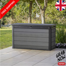 Keter Cortina 757L Outdoor Storage Box New Garden Deck Box Chest Box | UK stock