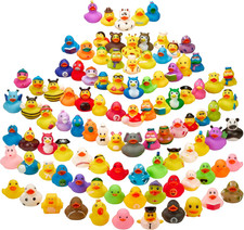 Rubber Ducks in Bulk 25 Pack Assortment Duckies Kids Baby Bath Shower Toys Jeep