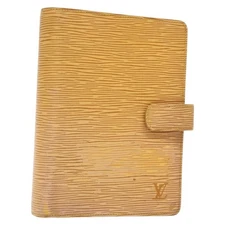 LOUIS VUITTON Epi Agenda MM Day Planner Cover Yellow R20049 LV Auth bs27754
