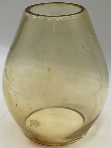 Santa Fe Railroad Embossed Logo Lantern Globe Glass CNX 5 3/8 Inches Tall Yellow - Afbeelding 16 van 16