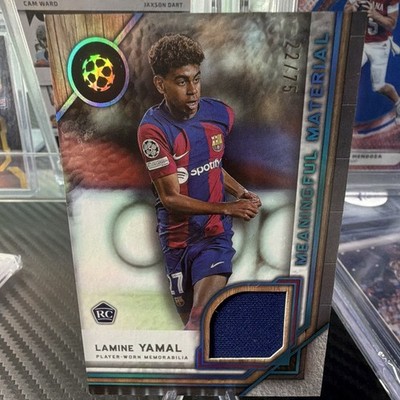 Topps 2023-24 Museum Collection UCL Lamine Yamal FC Barcelona RC Relic /75