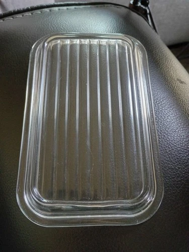 Vintage Pyrex 502-C Replacement LID ONLY Ribbed Glass Refrigerator Dish No Chips