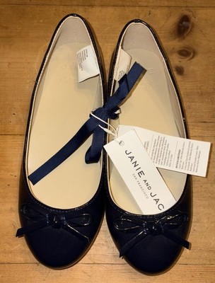 Wow! NWT Janie And Jack Sz3K Navy Patent Dress Shoes, MSRP $59