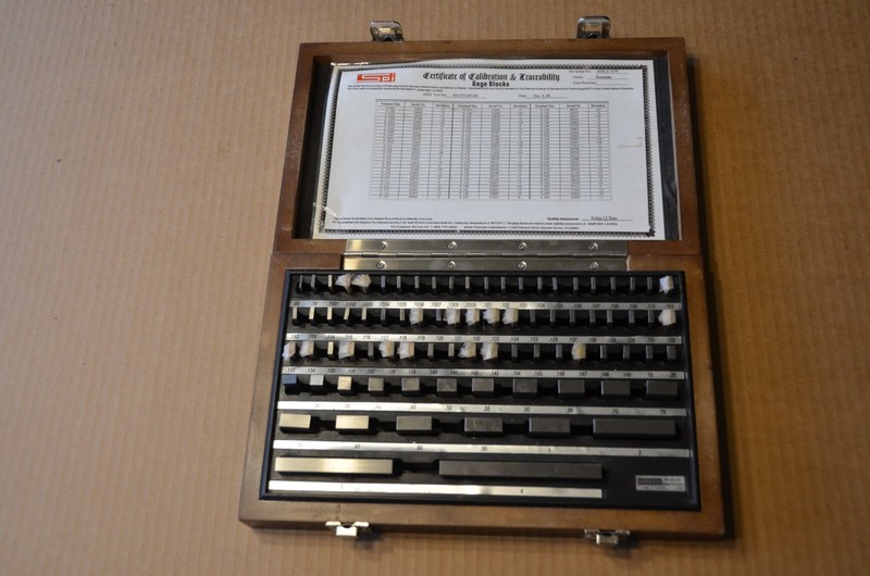Complete SPI Gage Block Set, 0.05 to 4", 81 pc set, Grade: Economy