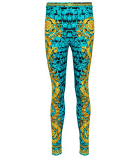 NWT Versace Baroccodile Barocco Crocodile Stretch Leggings Pants 44 US 8 $1250