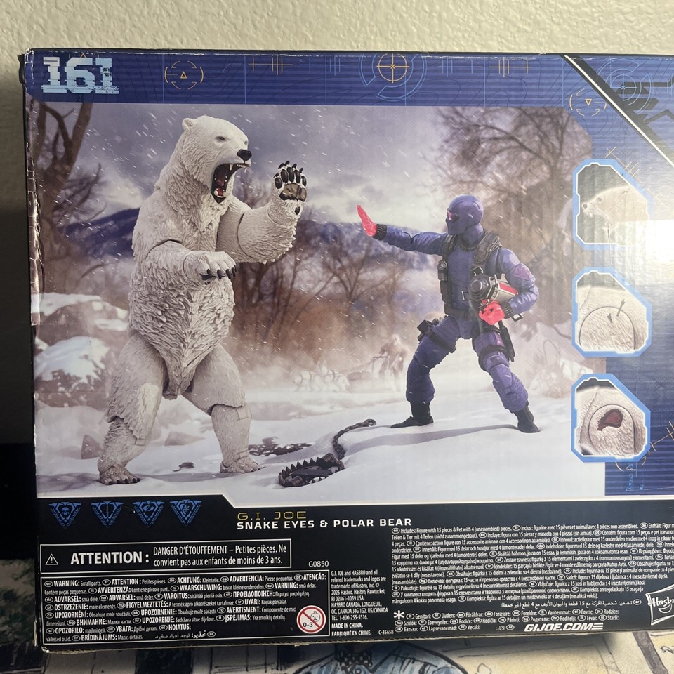 Hasbro G.I. Joe Classified SNAKE EYES & POLAR BEAR 161