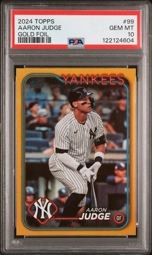 Aaron Judge 2024 Topps #99 Gold Foil PSA 10