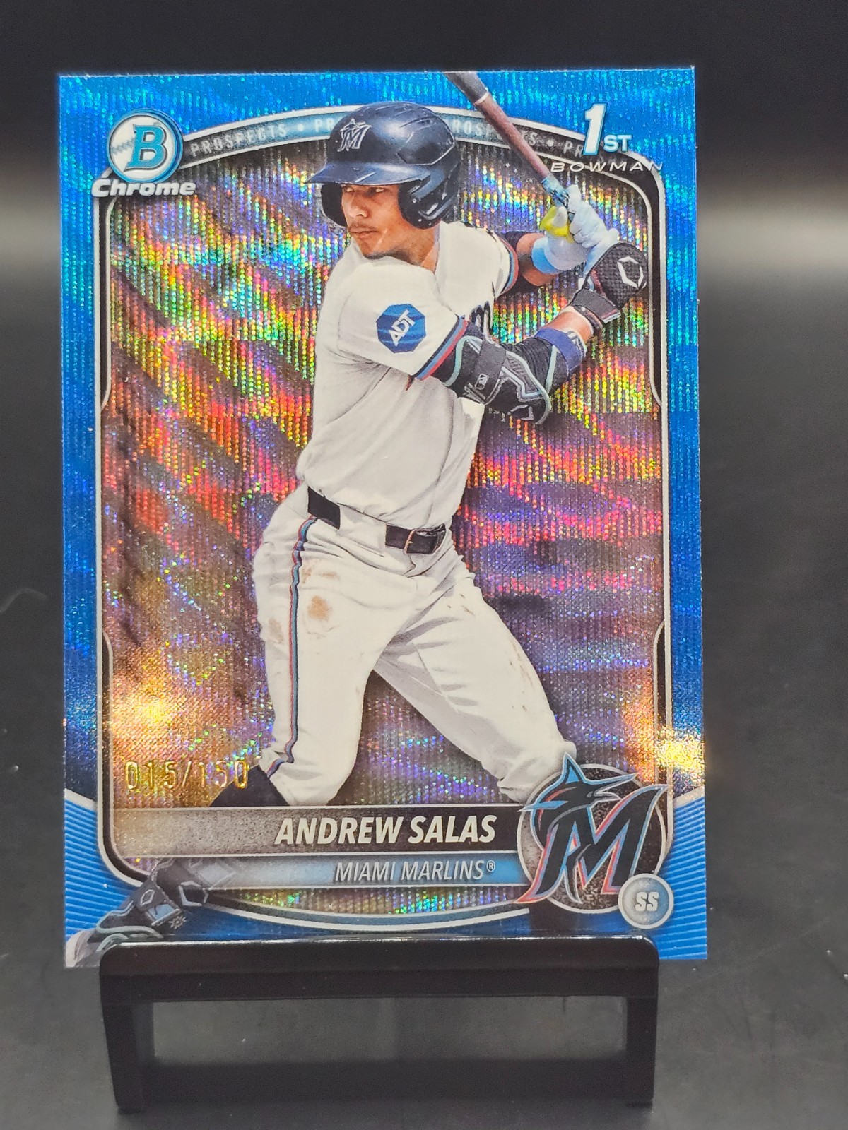 2025 Bowman Chrome 1st Andrew Salas Blue Wave Refractor 15/150 #BCP-156