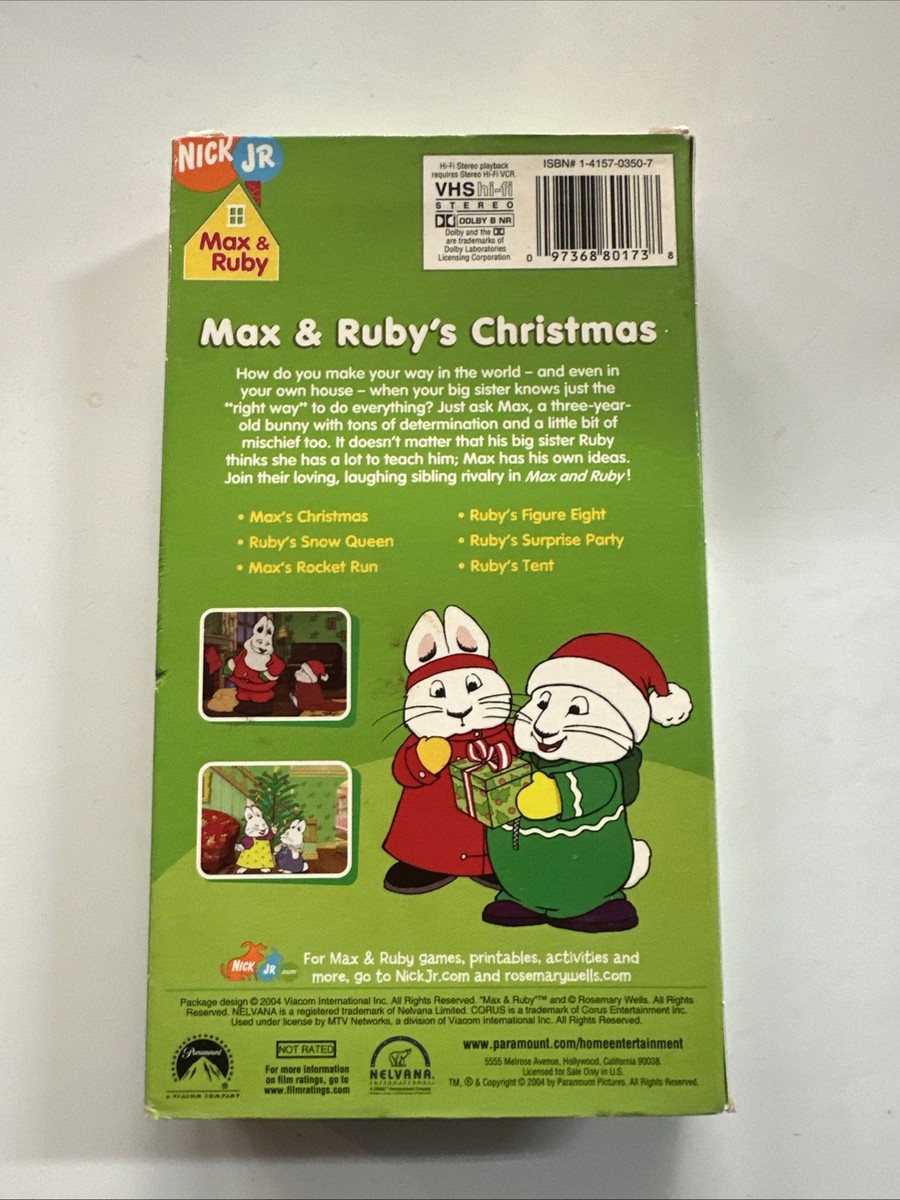 Max and Ruby - Max and Rubys Christmas (VHS, 2004) for sale online