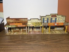 Vintage Marx Toys Roy Rogers Mineral City Tin Litho Western Town NO SALOON DOORS