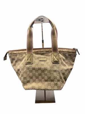 Gucci GG Handtasche Beige Braun Canvas Vintage Original Top Zustand Top - Bild 1 von 4