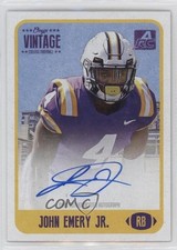 2021 Onyx Vintage College Auto Blue Ink /400 John Emery Jr #CAJO Auto 2qw