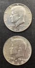 1968-D KENNEDY HALF DOLLAR CIRCULATED 40 % SILVER BOTH COINS INCLUDED