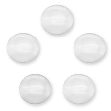 5 PCS Double Convex Lens 25mm Diameter 50mm Focal Length Optical Biconvex