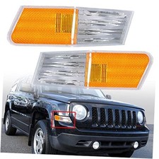 2PCS Front Left and Right Parking Turn Signal Lights Corner Lamp Replacement