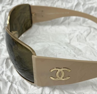 CHANEL シャネル サングラス 4115 c273/73 ゴールドｘベージュ CHANEL sunglasses 4115 c27373 gold x beige | eBay