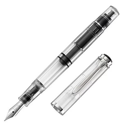Pelikan Fountain Pen Classic M205 Demonstrator Limited Clear F FINE Nib NEW