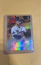 2022 Topps Fire - Fire Autographs Spencer Strider #FA-SS Orange 88/99 (AU, RC)