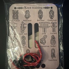 Knot Tying Kit   Learn 16 Knots with Training Board for Camping